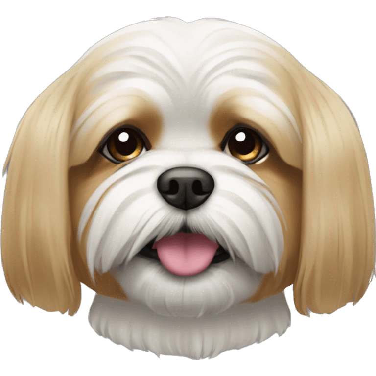 lhasa apso dog face  emoji