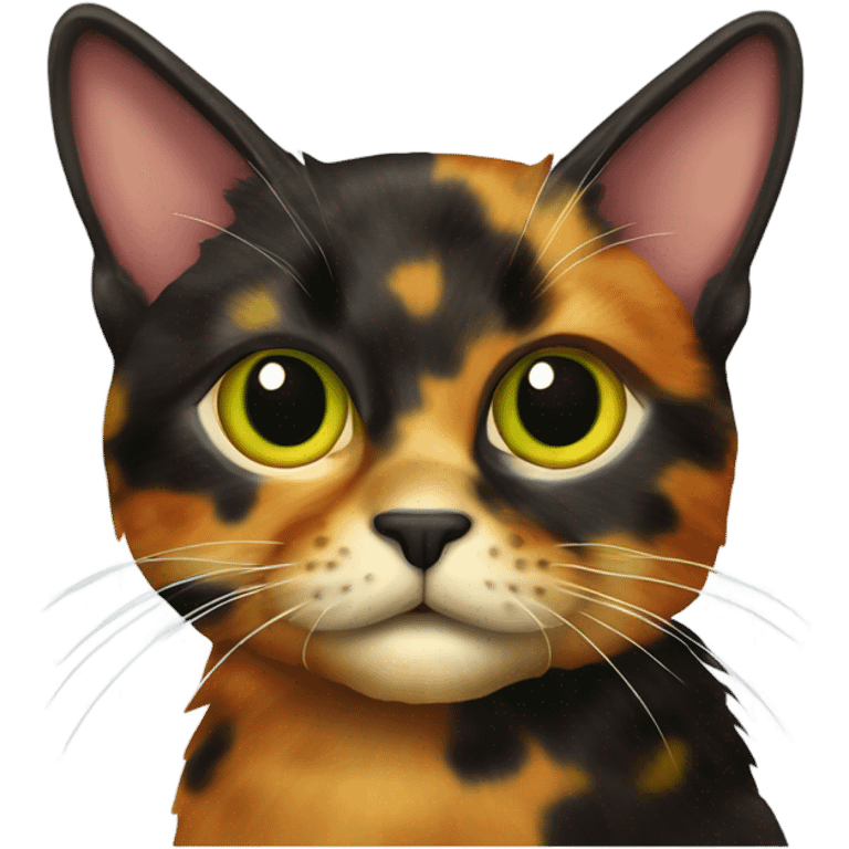 a tortoiseshell cat  emoji