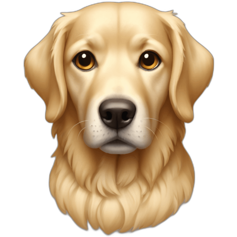 Chien golden emoji