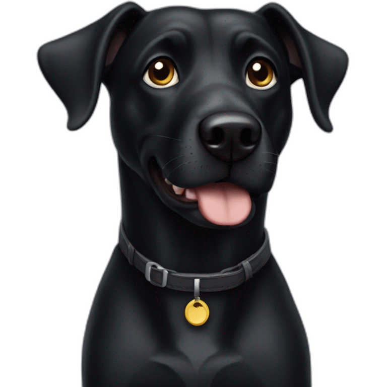 Black dog emoji