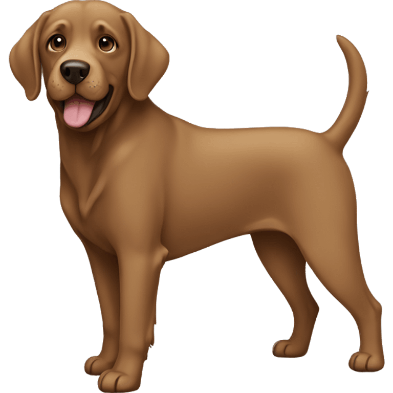 Brown labra doodle  emoji