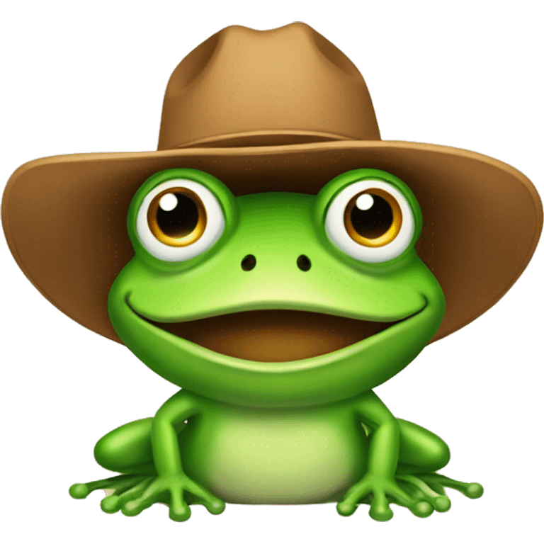 frog with cowboy hat emoji