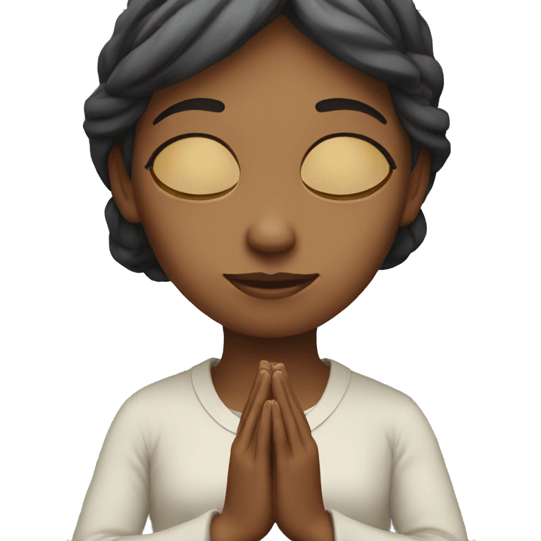 Woman praying emoji