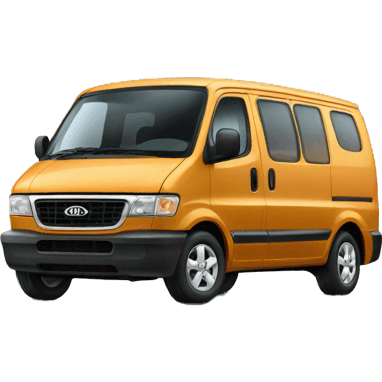 Kia van black driving  emoji