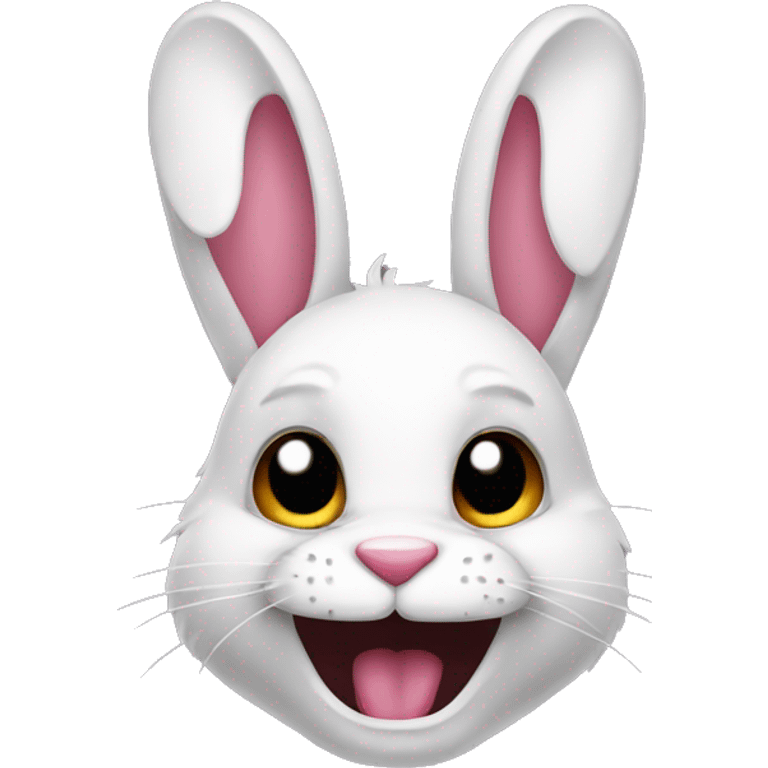 Freaky bunny emoji