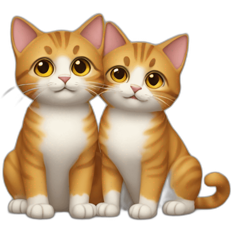 Couple de chats emoji