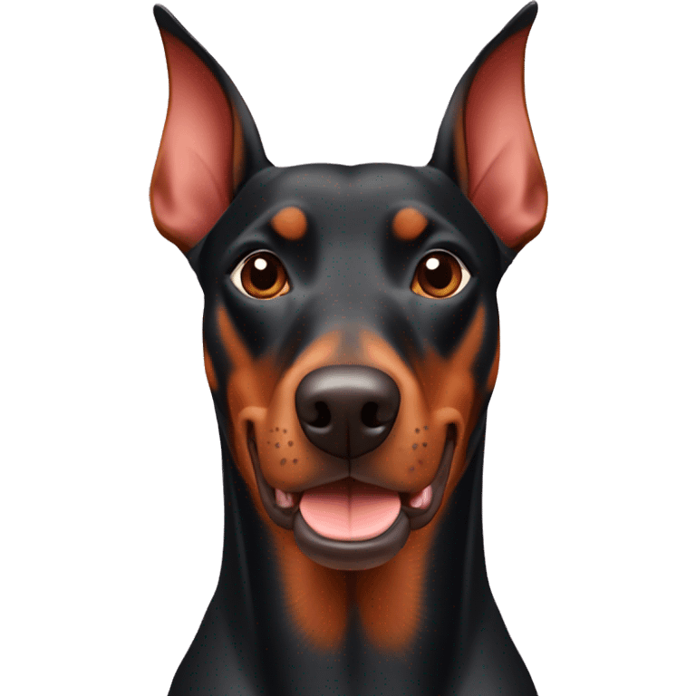 Red Doberman pinscher  emoji