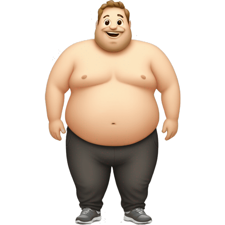 fat guy on diet emoji