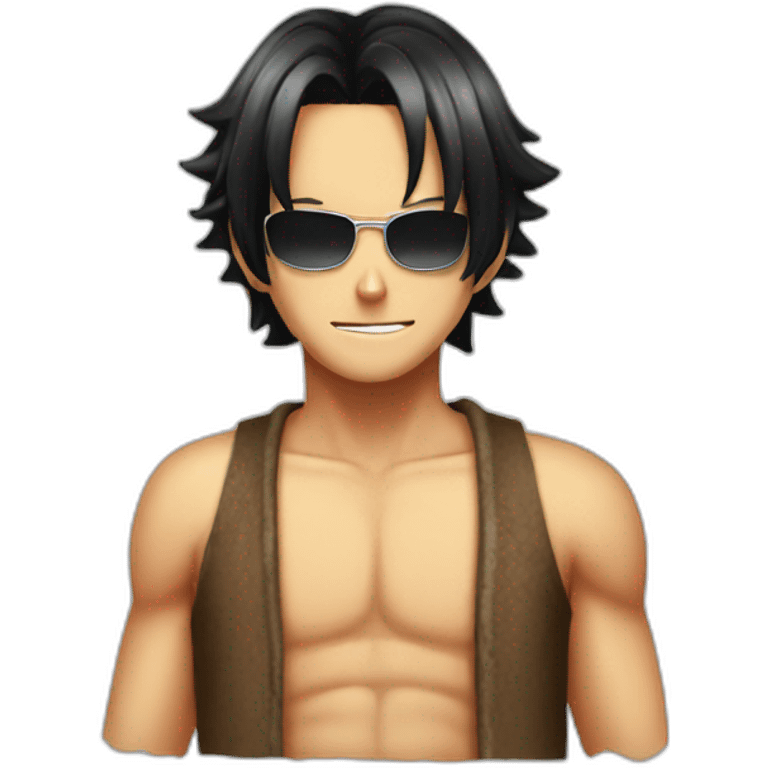 One piece ace emoji