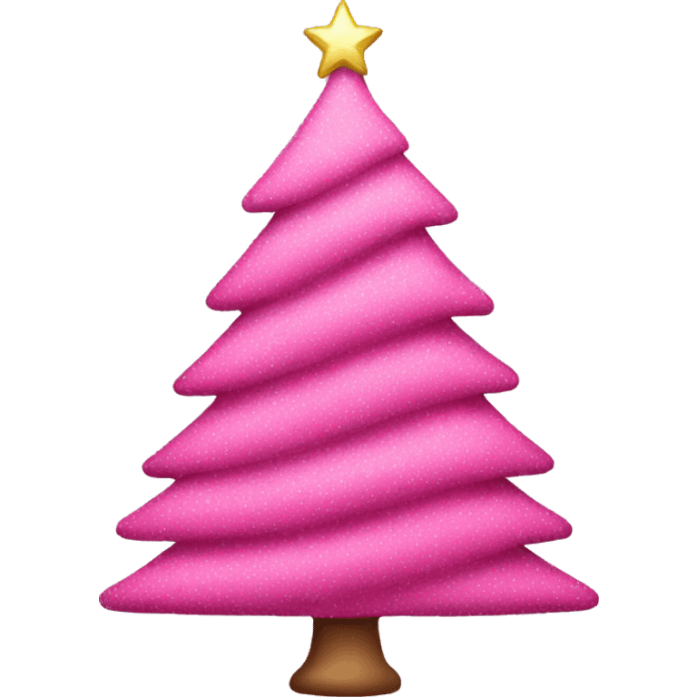 Pink Christmas tree  emoji