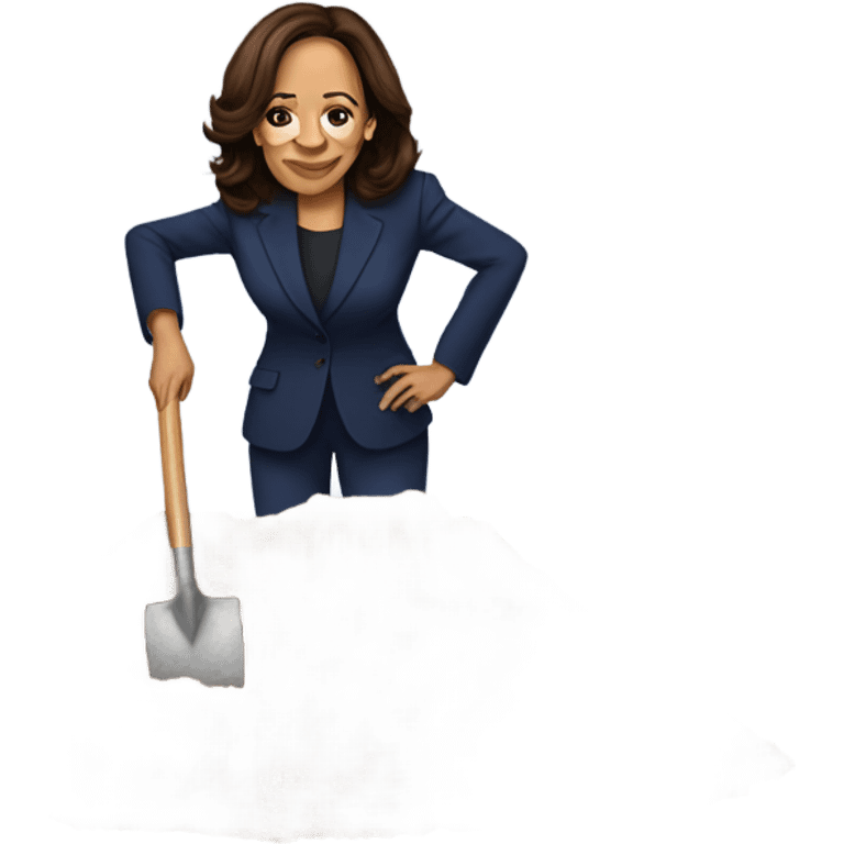 Kamala Harris digging  emoji