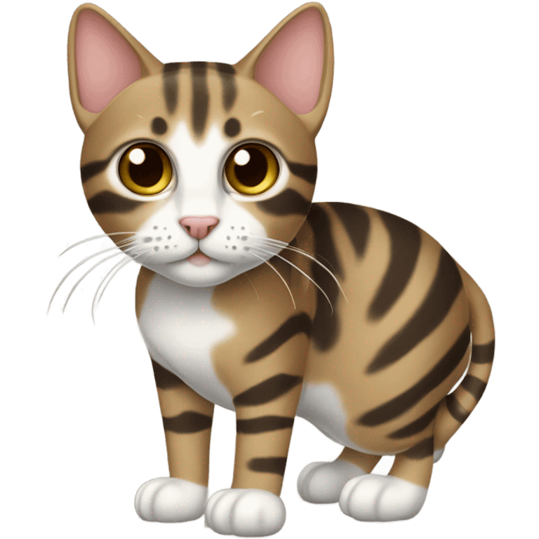 Tabby cat short lega emoji