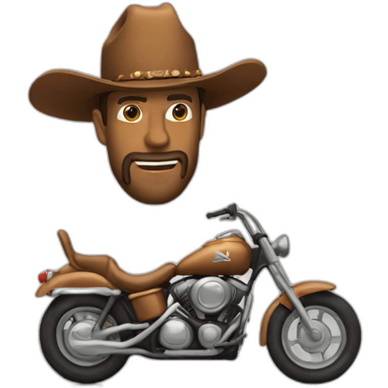 Cowboy bike emoji