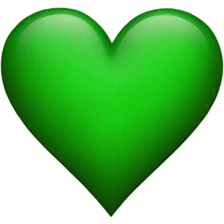 Green grunge heart emoji