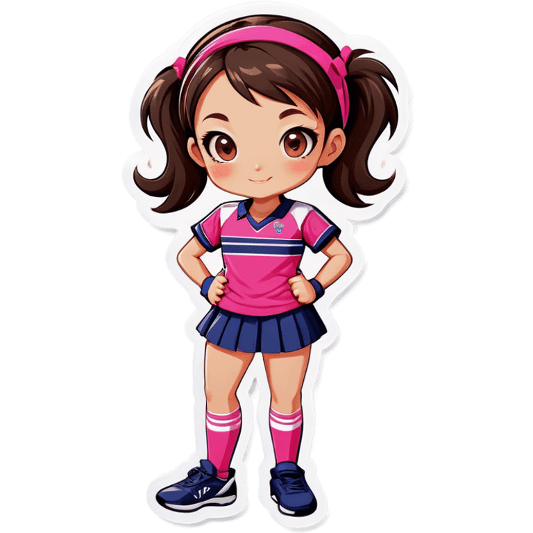 girl in pink sports uniform emoji