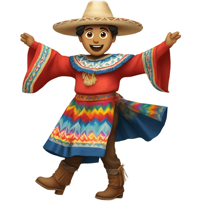 a chilean huaso dancing cueca emoji