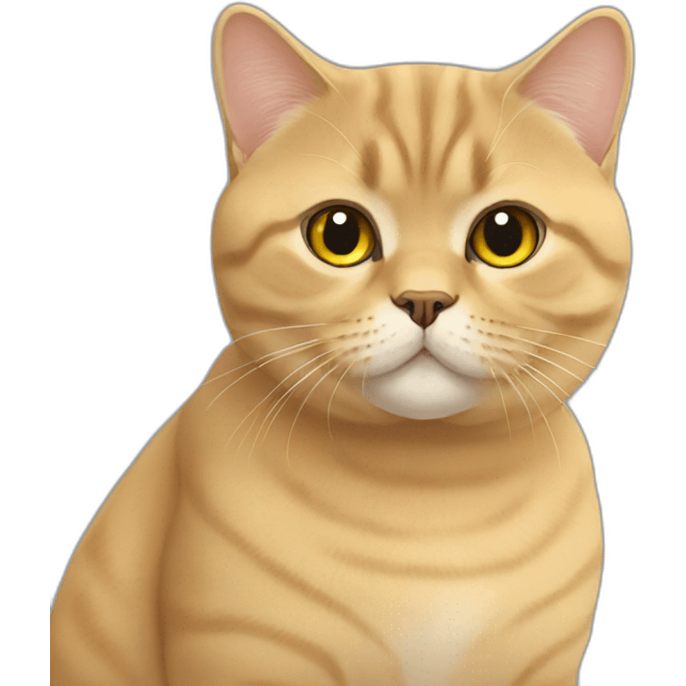 golden british shorthair emoji