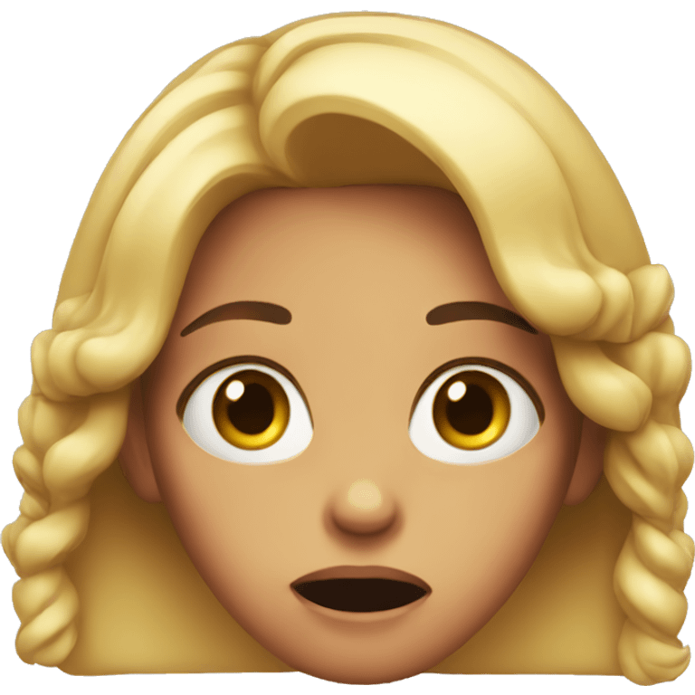 girl w shocked look emoji