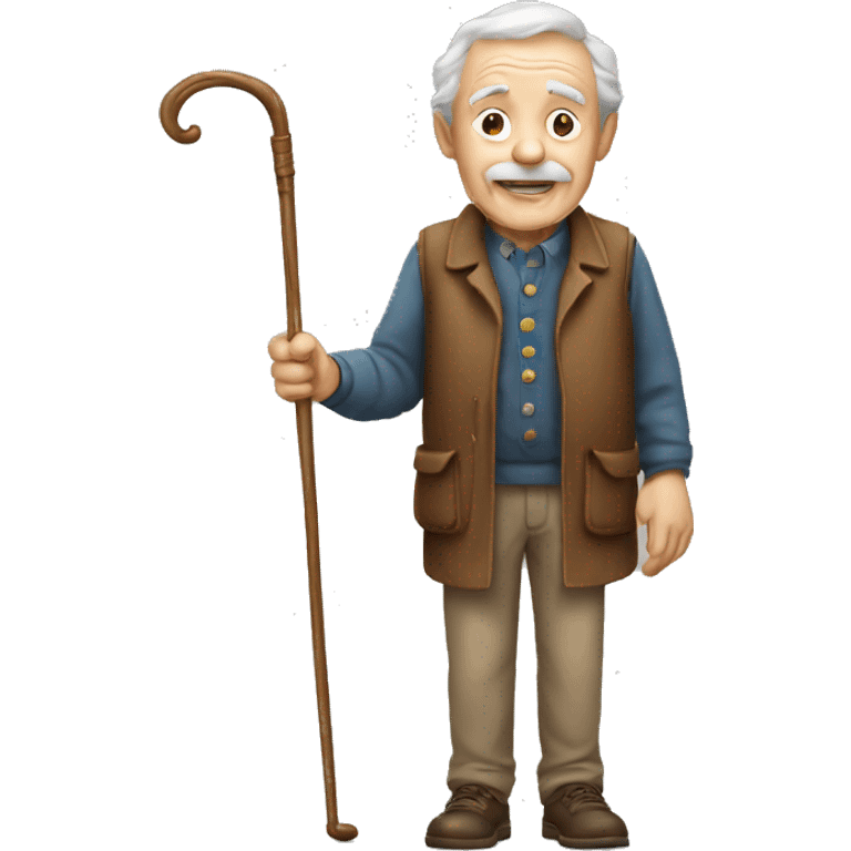 Old man with cane emoji