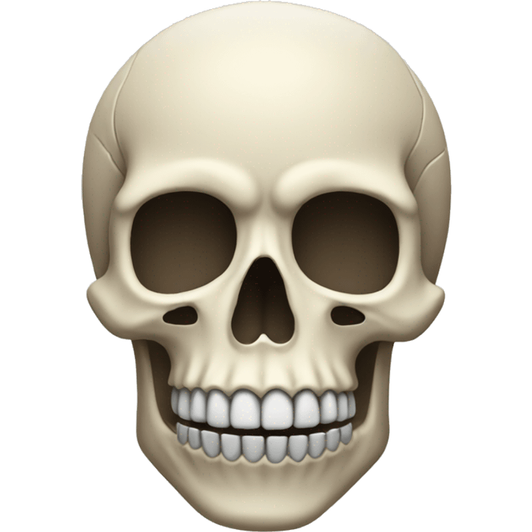 skull facing down emoji