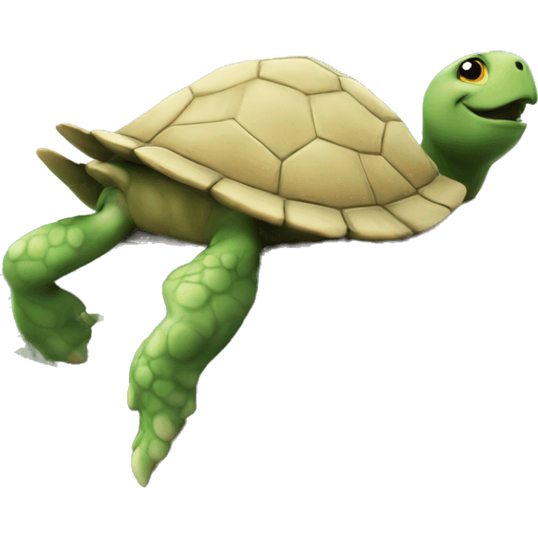 Turtle on top of house emoji