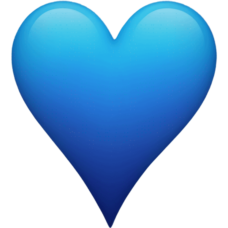 Heart blue degrade emoji