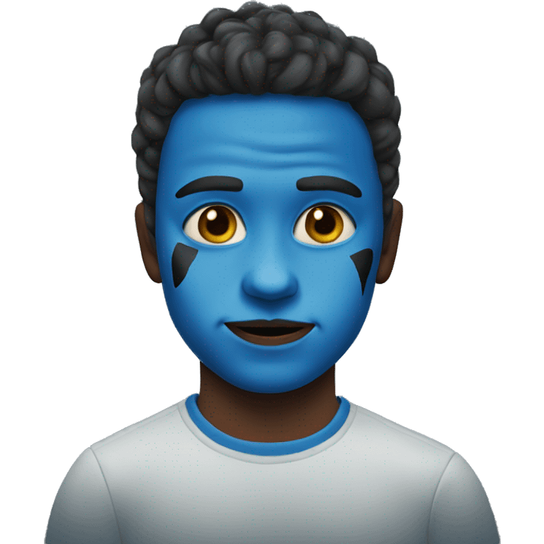 brave hear film with blue face paint emoji