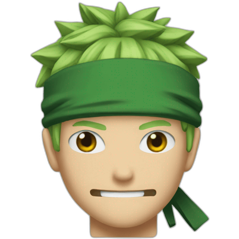 Zoro face emoji