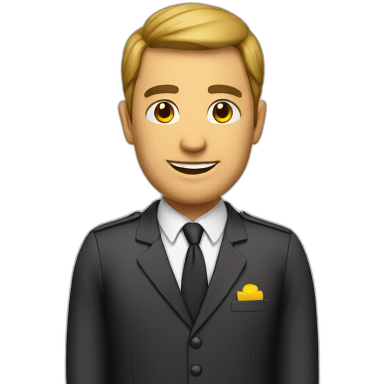 man hotel manager emoji