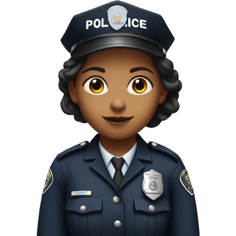 girl work in police emoji