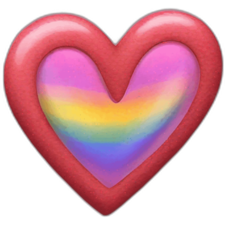 Gay heart symbol emoji