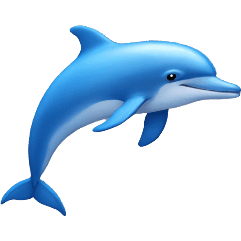 Blue dolphin emoji