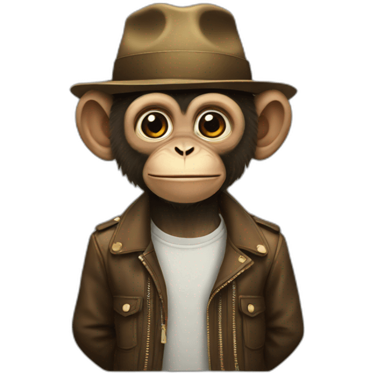 Monkey stylish emoji