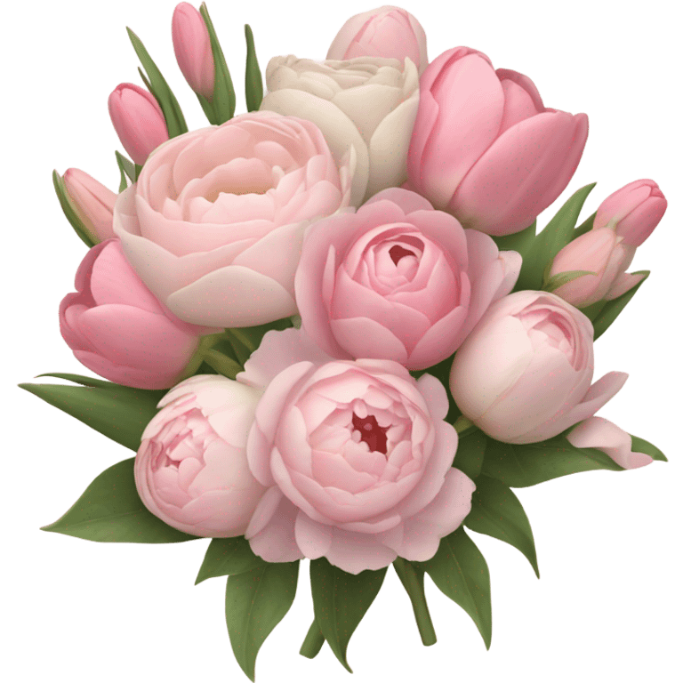 pale pink flower bouquet  emoji