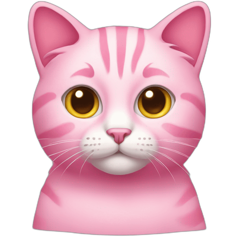 Pink cat emoji