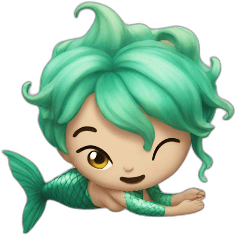 farting mermaid emoji