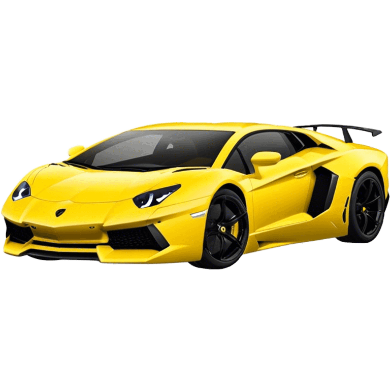 Lamborghini Aventador - Lamborghini (Model Year: 2021) (Iconic colour: Yellow) emoji