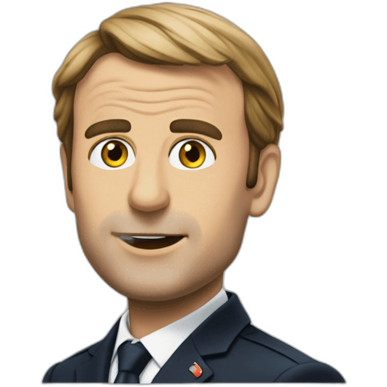 Macron qui tombe emoji