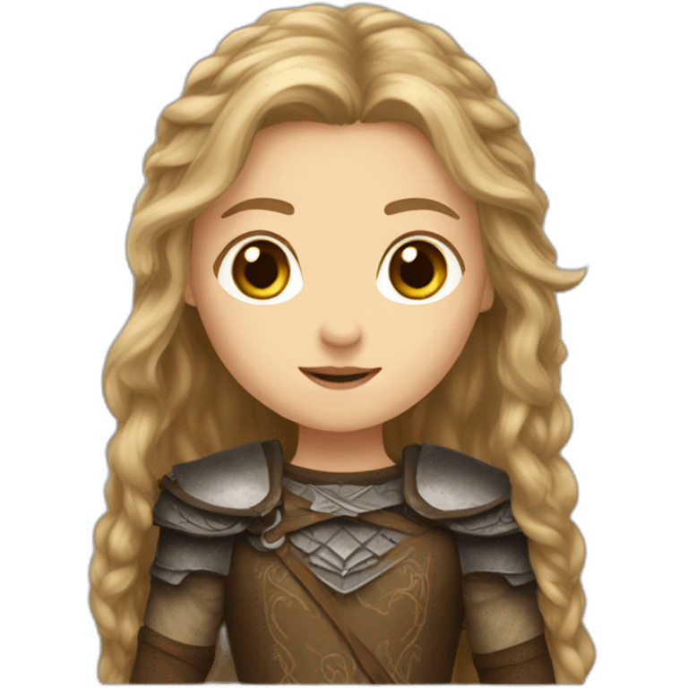 Eowyn with brown hair emoji