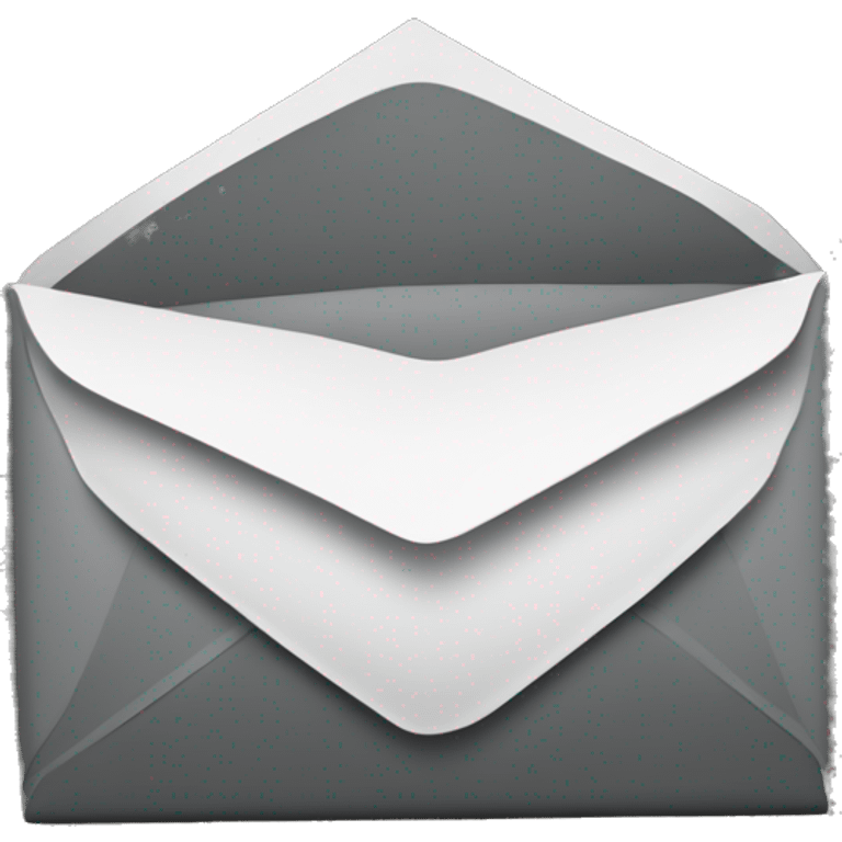 Envelope Dark and wihite in size 50x50px emoji