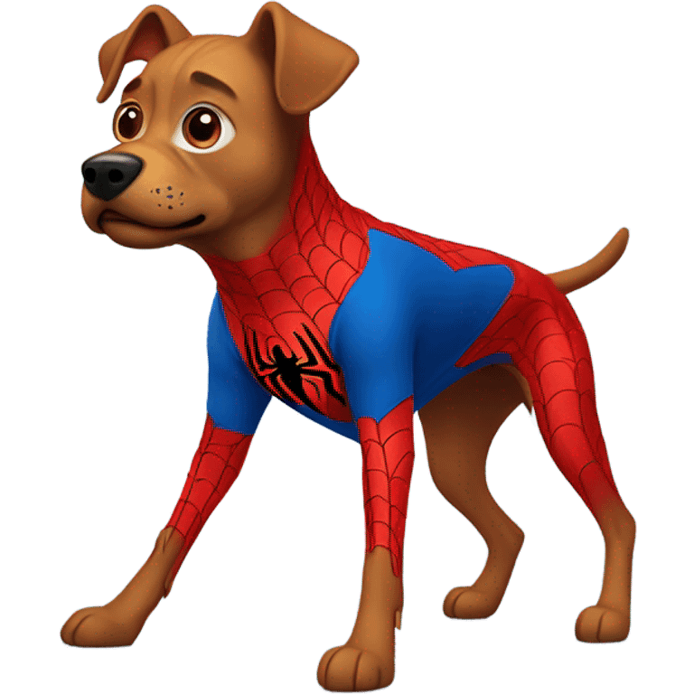 DOG in full SPIDER MAN emoji