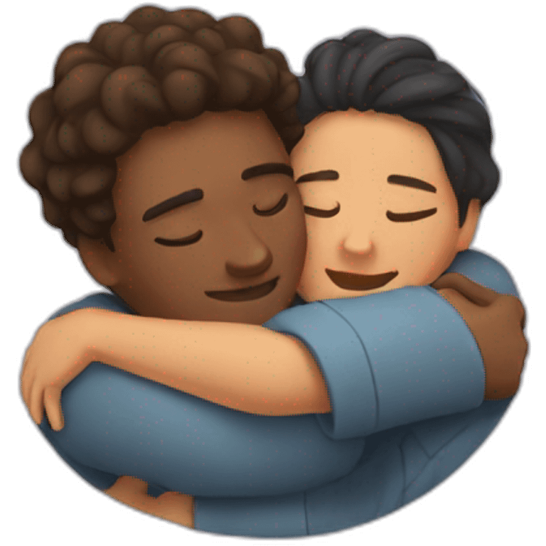 Couple hug during sleeping  emoji