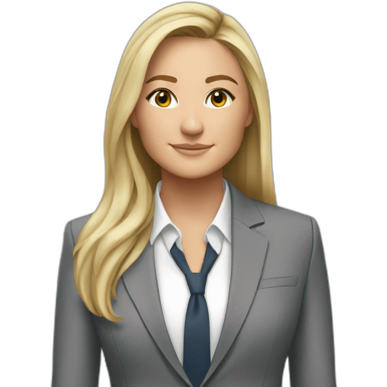 Lindsey Horan wearing grey suit  emoji