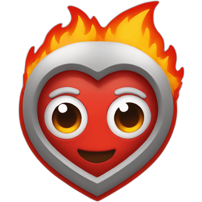 fire-on-heart emoji