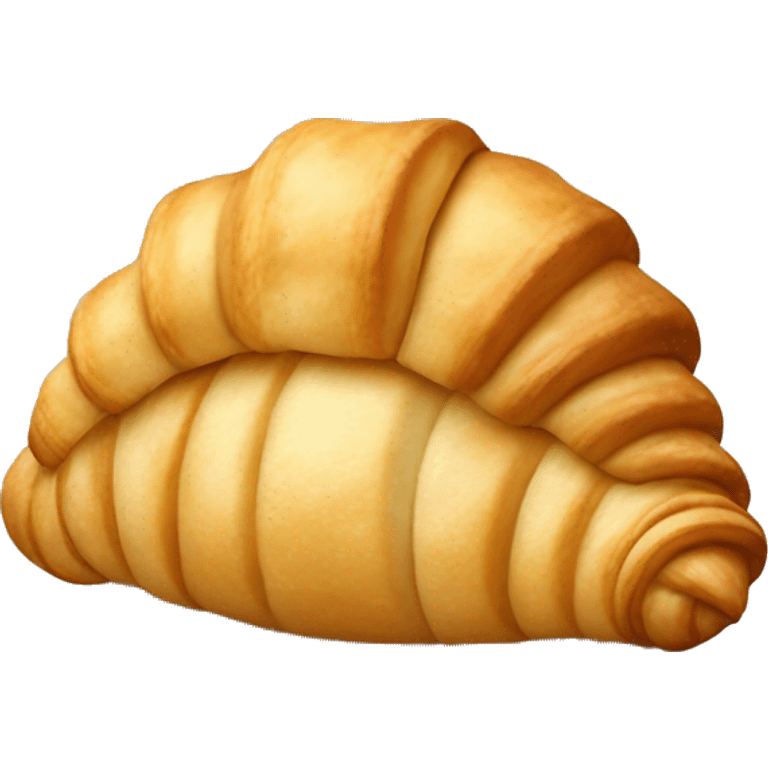 croissant as a shell for snail emoji