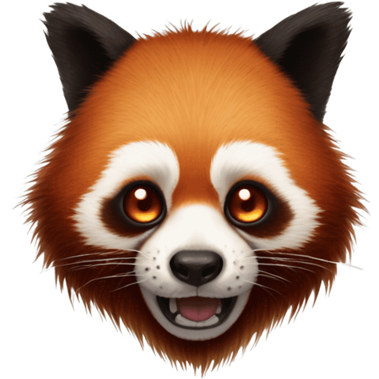 Zombie red panda emoji