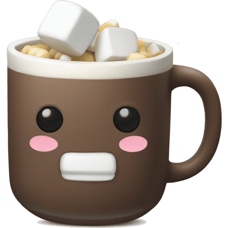 Kakao mug with marshmallows  emoji