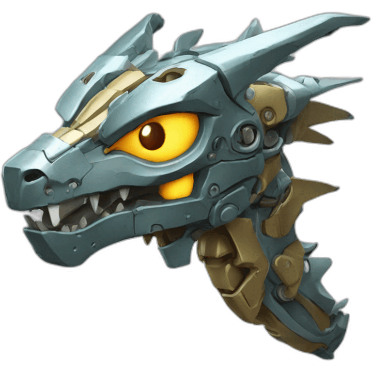 mecha dragon head emoji