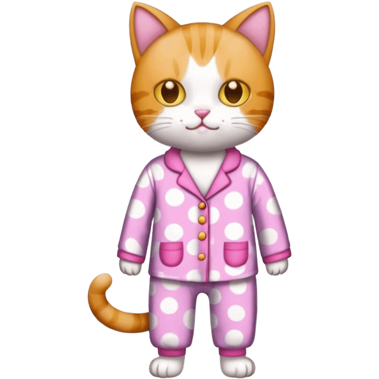 Cat with pajamas emoji