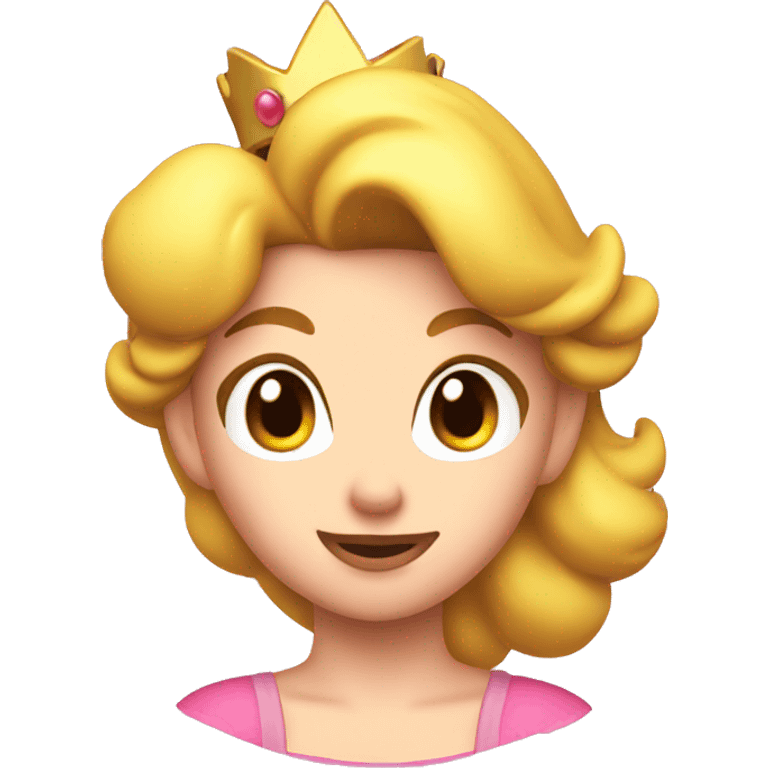 Princess peach head  emoji